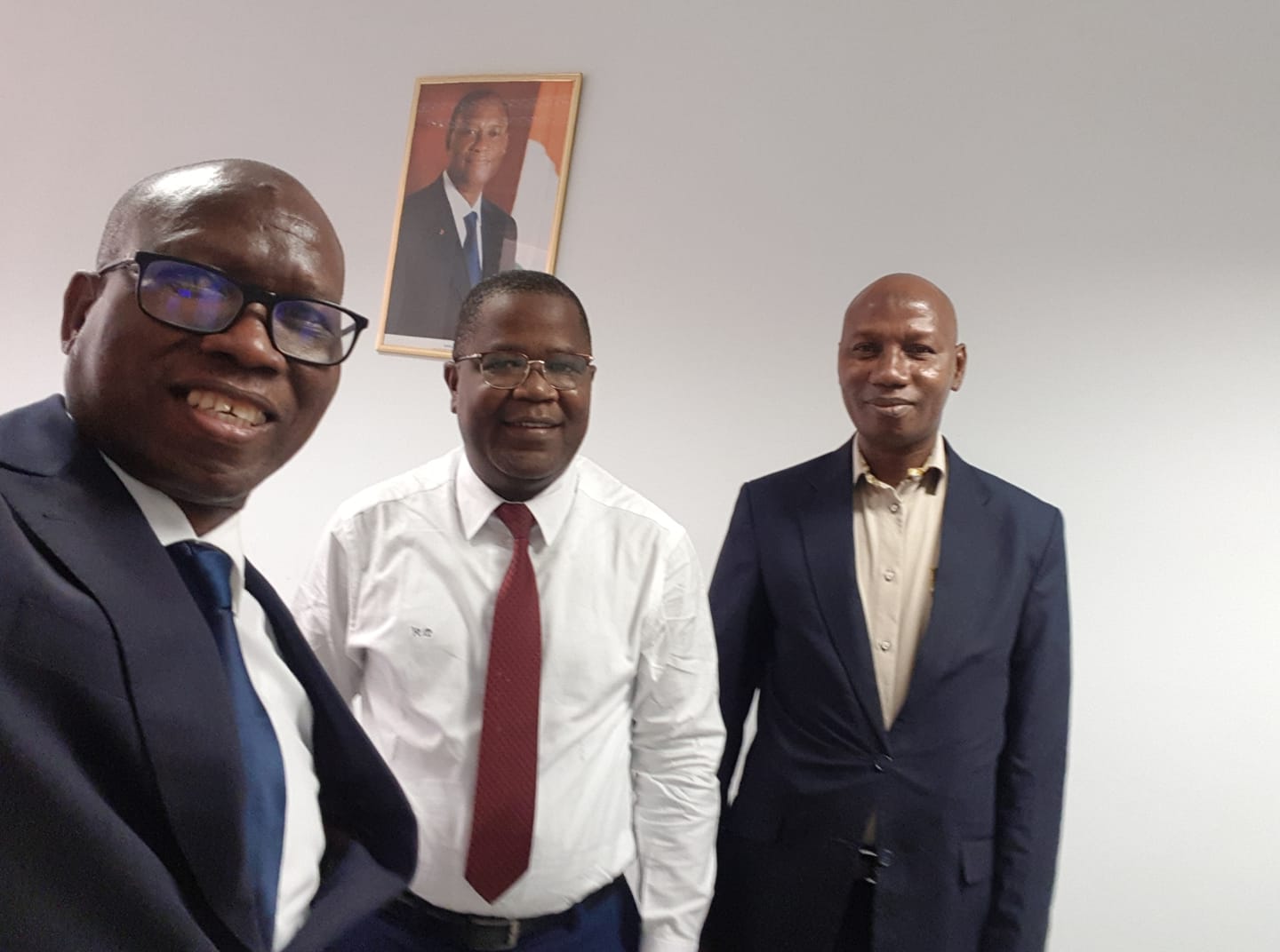 LE PRESIDENT BAMBA CHEZ LE CHEF DE CABINET DU MINISTRE AMEDEE KOUAKOU